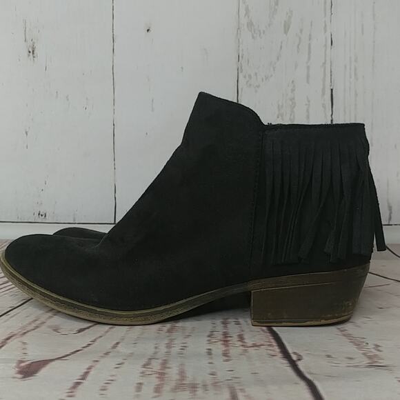 Sugar Shoes - Sugar Tassel Booties Black Size 7.5